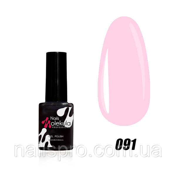Гель-лак для нігтів Nails Molekula Gel Polish 6 мл №91 Рожево-ліловий натюрель