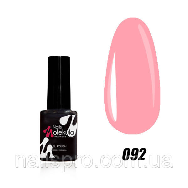 Гель-лак для нігтів Nails Molekula Gel Polish 6 мл №92 Світло-рожевий