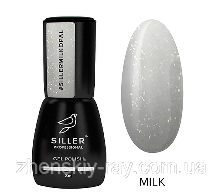 Siller Cover Base Milk Opal — камуфлююча база з шимером (молочна), 8 мл, фото 1