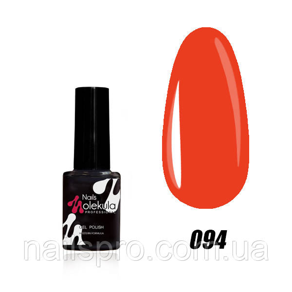 Гель-лак для нігтів Nails Molekula Gel Polish 6 мл №94 Помаранчевий неон