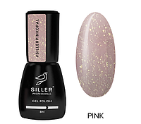 Siller Cover Base Pink Opal-камуфлирующая база (нежно-розовая с шиммером), 8мл