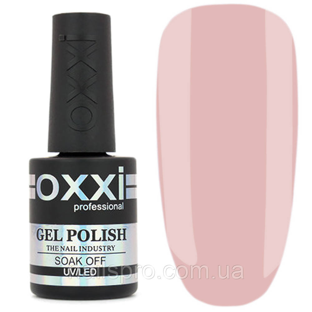 Камуфлююча база для гель-лаку OXXI Cover Base 15 мл № 24 світла персиково-рожева