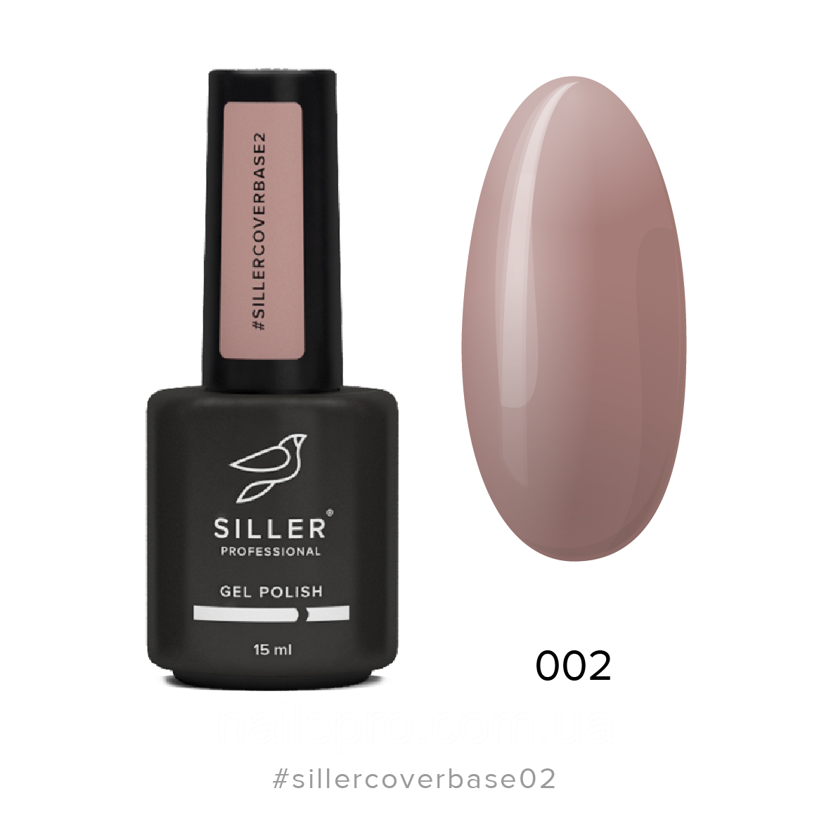 Siller Cover Base №2 камуфлююча база (натуральний бежевий), 15 мл