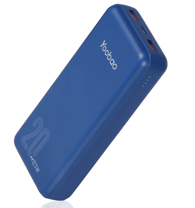 Зовнішній акумулятор Power Bank Yoobao D20Q 22.5W PD+QC 20000 mAh Blue