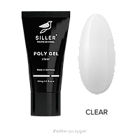 Siller Poly Gel CLEAR Полігель моделюючий для нігтів (прозорий), 30 мл