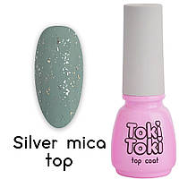 Топ без липкого слоя Toki Toki Silver Mica Top, 5 мл