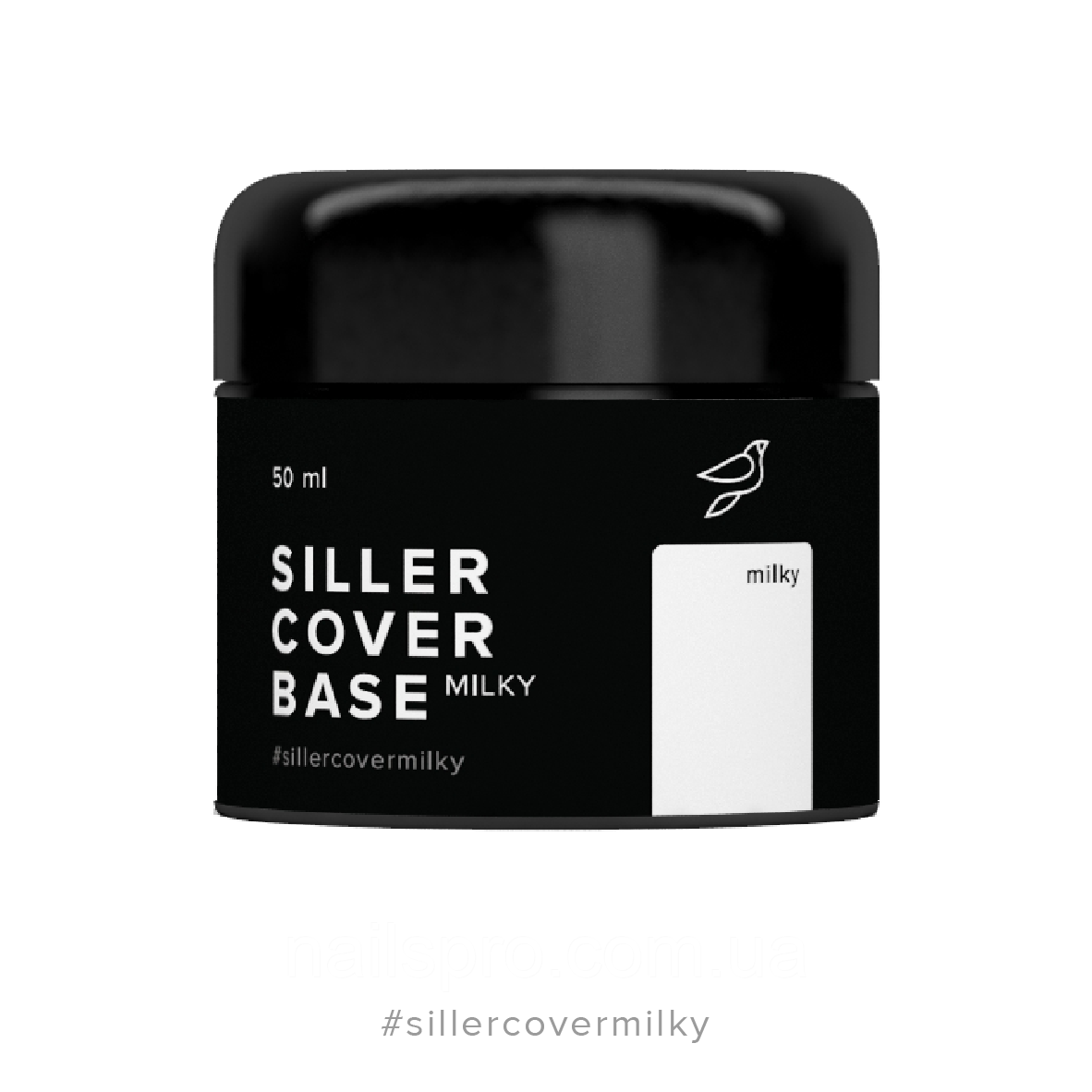 Siller Cover Base Milky молочна камуфлююча база для нігтів, 50 мл