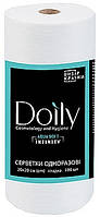 Серветки в рулоні Doily AQUA SOFT INFINITY 20х20 см (100 шт/рул) з целюлози 50 г/м2 гладка