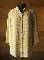 Бежевая блузка с геометрическим принтом женская Marc O`Polo, размер L, XL
