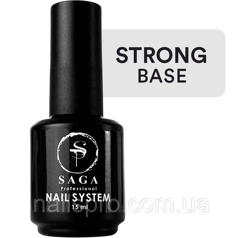 База для гель-лаку Saga professional Rubber Base STRONG, 15 мл