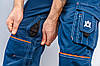 Костюм робочий захистний AURUM ANTISTAT BLUE (Куртка+Напівкомбінезон) зріст 188 см, фото 9