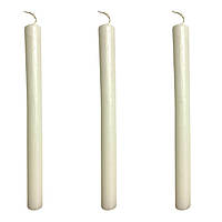 Свічка господарська парафінова 24см/22мм біла