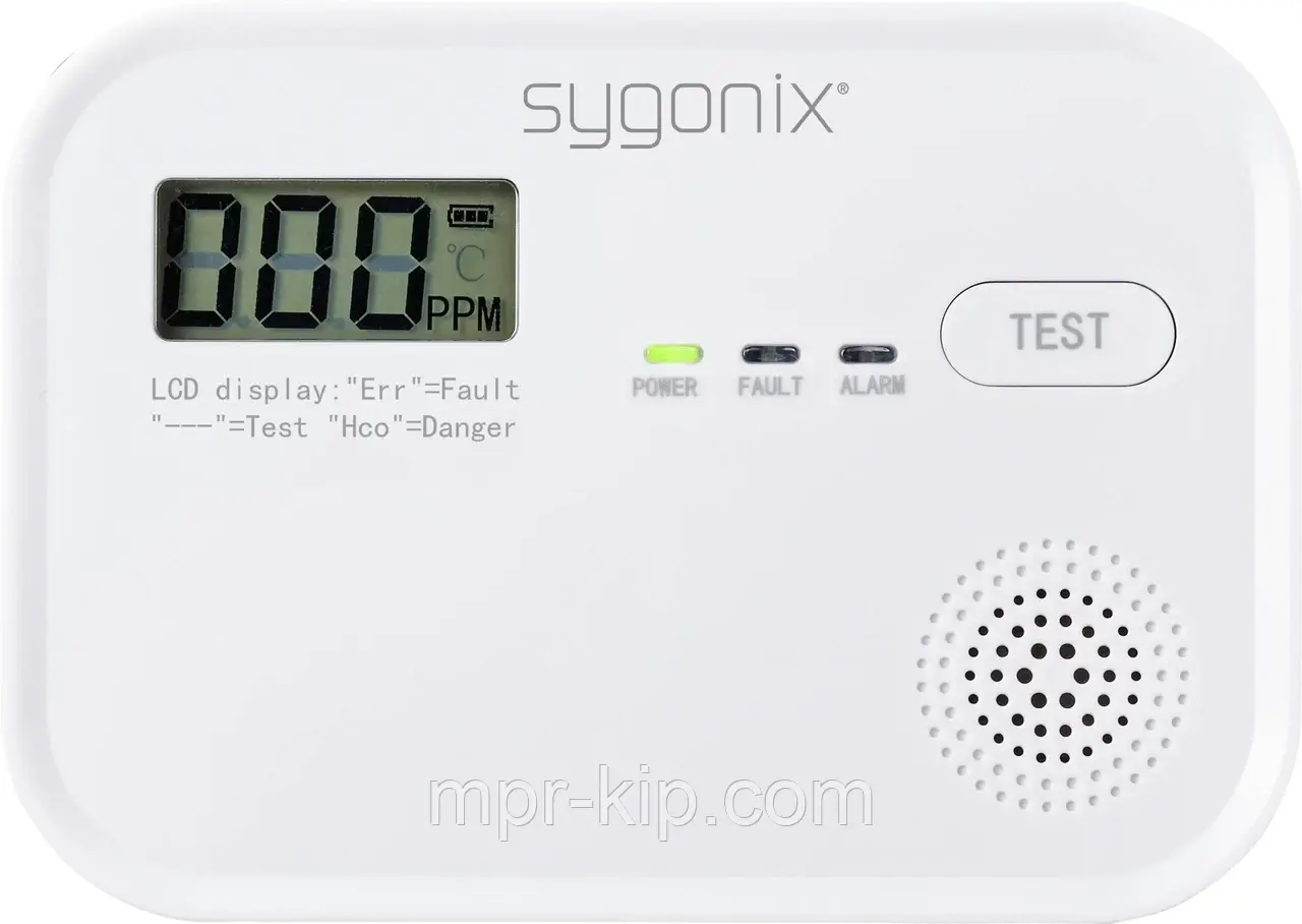 Датчик чадного газу Sygonix CO Модель KD-218A. Німеччина