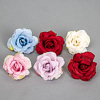 Головка маленької штучної троянди 2,5х5 см (різні кольори) штучні квіти Elisey