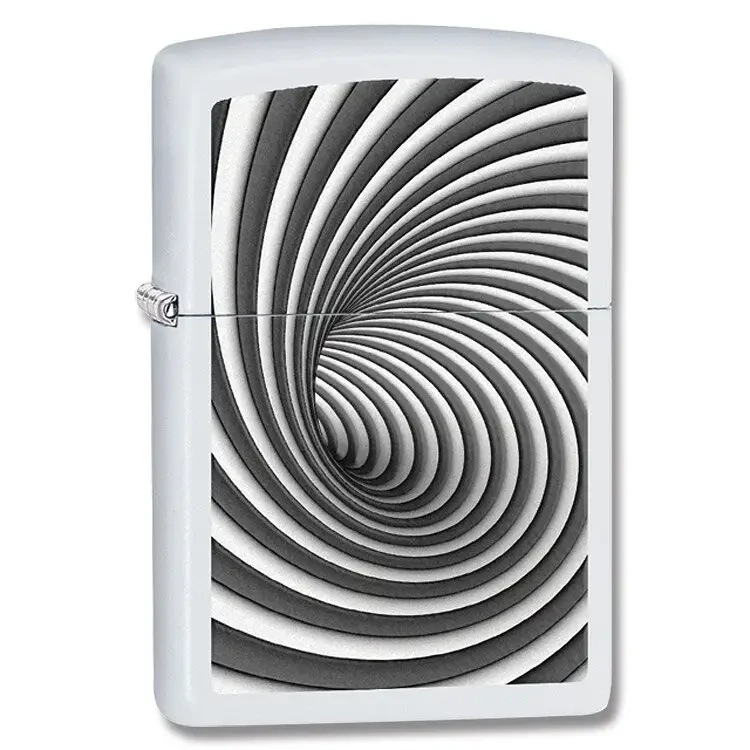 Оригінальна запальничка Zippo 28440 Spiral White Matte (28440) зроблена в США.