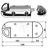 Защёлка подпружиненная судовая для лодки катера яхты 134 мм нержавеющая сталь Osculati 38.189.03