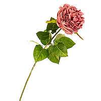Цветок искусственный "Роза бархатная розовая" Elisey