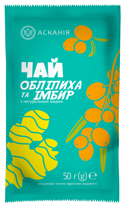 Чай фруктово-медовий Асканія Обліпиха та Імбир 50 г