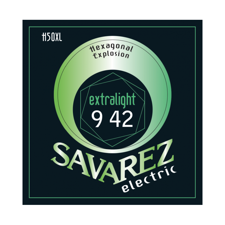Струни для електрогітари Savarez H50XL Hexagonal Explosion Extralight Tension, фото 1