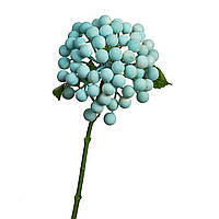 Искусственная ветка с ягодами, голубая Elisey
