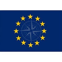 Флаг для яхты катера Евросоюза 30×45 см флагдук Osculati