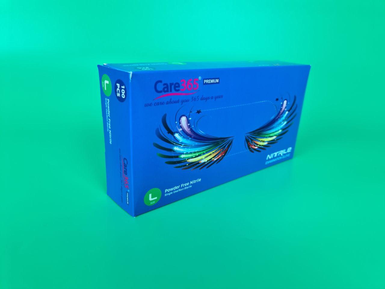 Рукавички Нітрил Синій (100 шт.) L (1 пачка), фото 1