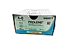 Хірургічна нитка Ethicon Пролен (Prolene) 4/0, довжина 45см, реж. голка 16мм, 8634H (W8007T), фото 2