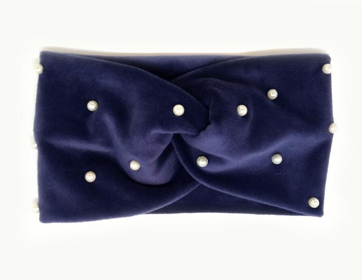 Пов'язка для дівчинки оригінальна синя, фото 1