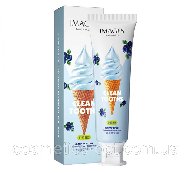 Зубна паста з чорницею Images Vanilla Blueberry Toothpaste, 100 г