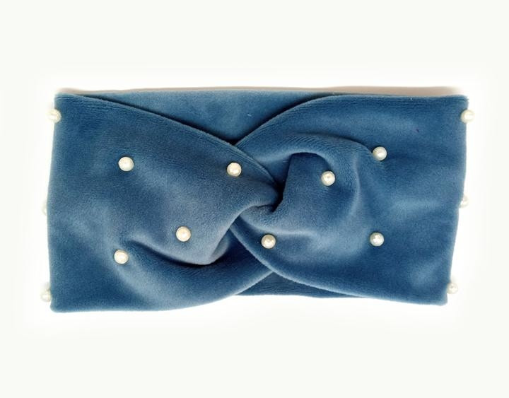 Пов'язка для дівчинки красива синя, фото 1