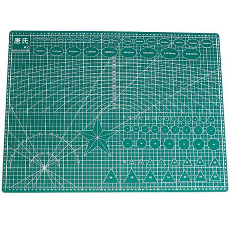 Килимок двосторонній А2 3 мм із розміткою для різання печворка, Cutting mat, фото 1