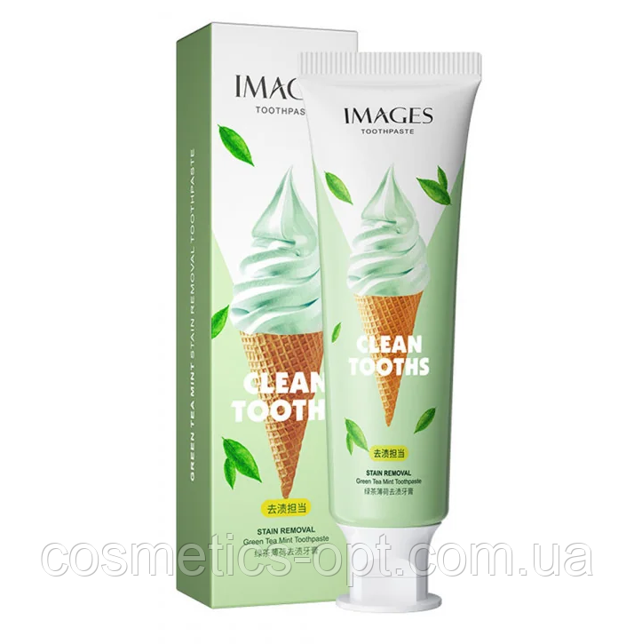 Зубна паста із зеленим чаєм Images Green Tea Mint Toothpaste, 100 г