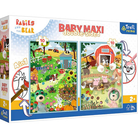 Пазли на 10 + 10 елементів BABY MAXI