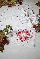 Набір вінчальний "Оберіг" червоний, 6 предметів , арт ОберігЧ