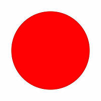 Маркувальна самоклеюча наліпка (етикетка, стікер) "Червоний кружок" (в асортименті). D=30мм