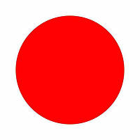 Маркировочная самоклеящаяся наклейка (этикетка, стикер) "Красный кружок" (в ассортименте). D=30мм
