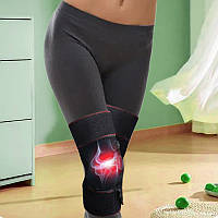 Бандаж на колінний суглоб із підігрівом Lesko YX210 водостійкий електричний із кнопкою