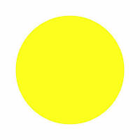 Маркувальна самоклеюча наліпка (етикетка, стікер) "Жовтий кружок" (в асортименті). D=30мм