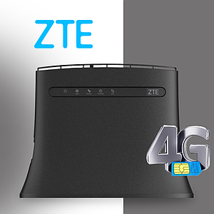 4G LTE Wi-Fi роутер ZTE MF283U до 32 під'єднань через Wi-Fi Black  ⁇  Lifecell, Kyivstar, Vodafone