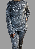 Теплая пижама на девочку подростка, размеры 38-42