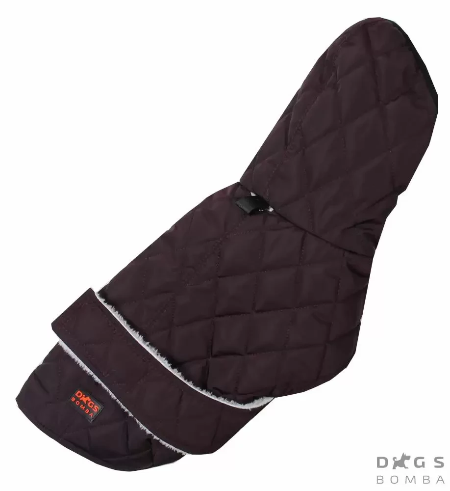 Жилетка зимова для собак "Бордо", флісова підкладка ( розмір 10)., фото 1