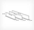 Розділювач пластиковий для товару, органайзер поличний висотою 80 мм, довжина 480 мм, фото 4
