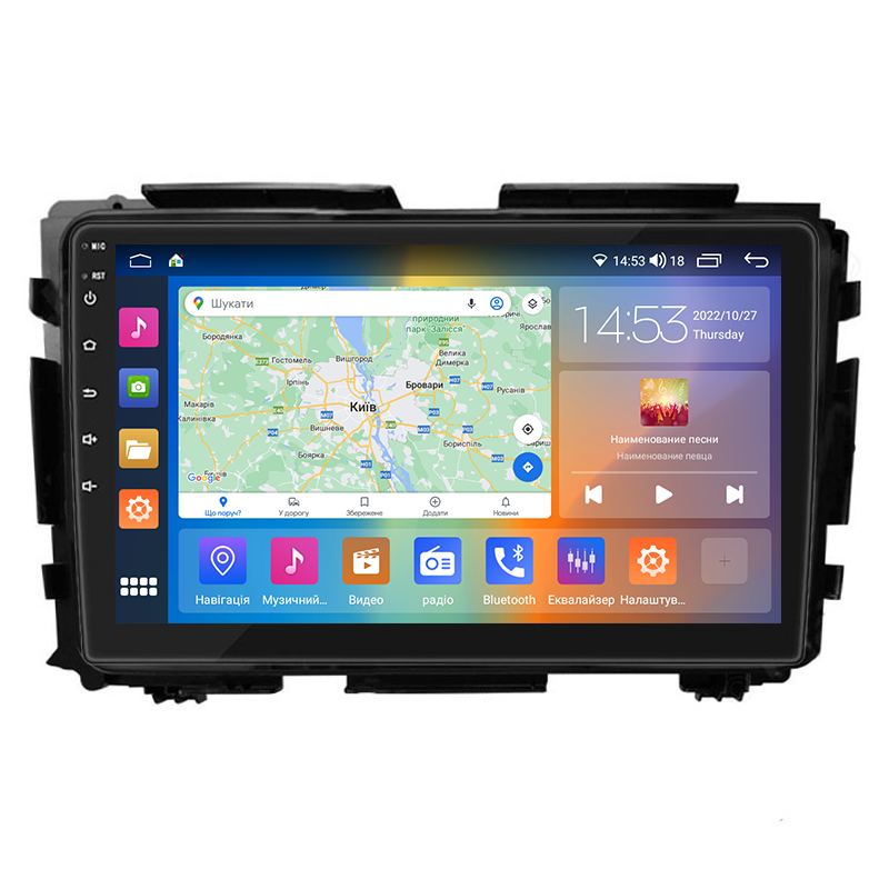 Штатна магнітола 9" Lesko для Honda HR-V II 2013-2018 4/64 Gb CarPlay 4G Wi-Fi GPS Prime охолодження процес 1 шт., фото 1
