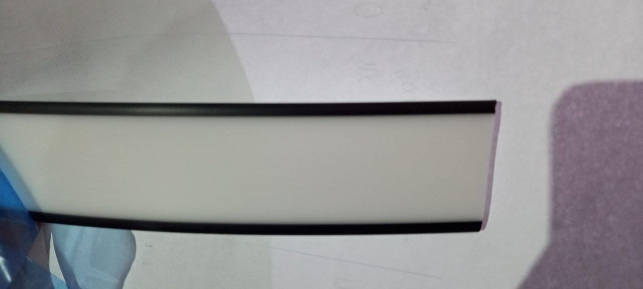 Лінза ЧОРНІ КРАЯ для алюмінієвого профілю - Light Line 30mm. (СИЛІКОНОВА)