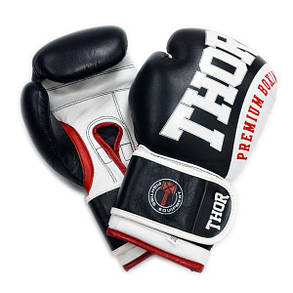 Перчатки боксерські THOR SHARK 12oz /PU /черні, фото 1
