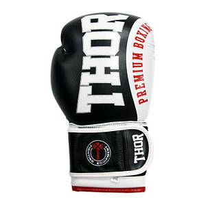 Перчатки боксерські THOR SHARK 12oz /PU /черні, фото 3