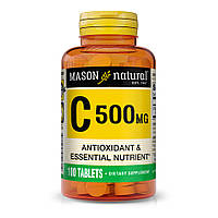 Витамины и минералы Mason Natural Vitamin C 500 mg, 100 таблеток
