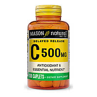 Витамины и минералы Mason Natural Vitamin C 500 mg Delayed Release, 100 каплет