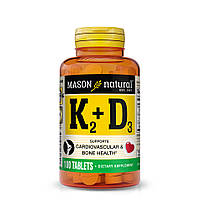 Витамины и минералы Mason Natural Vitamin K2 100 mcg Plus Vitamin D3, 100 таблеток
