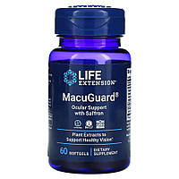 Натуральная добавка Life Extension MacuGuard Ocular Support with Saffron, 60 капсул